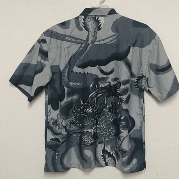 GET WAY Men's T-shirt Dragon Size XL Gray - Picture 3 of 6